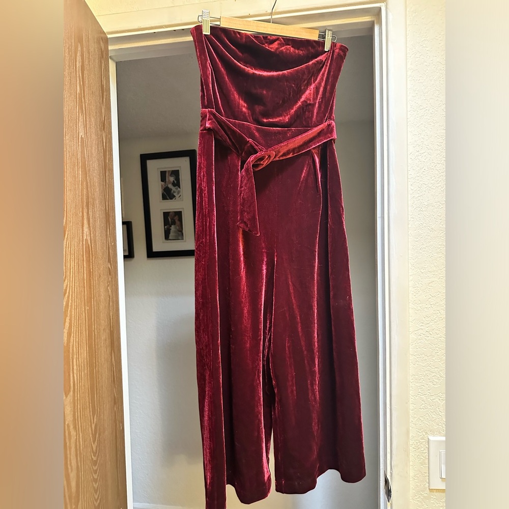 Sugar + Lips Velour Jumpsuit